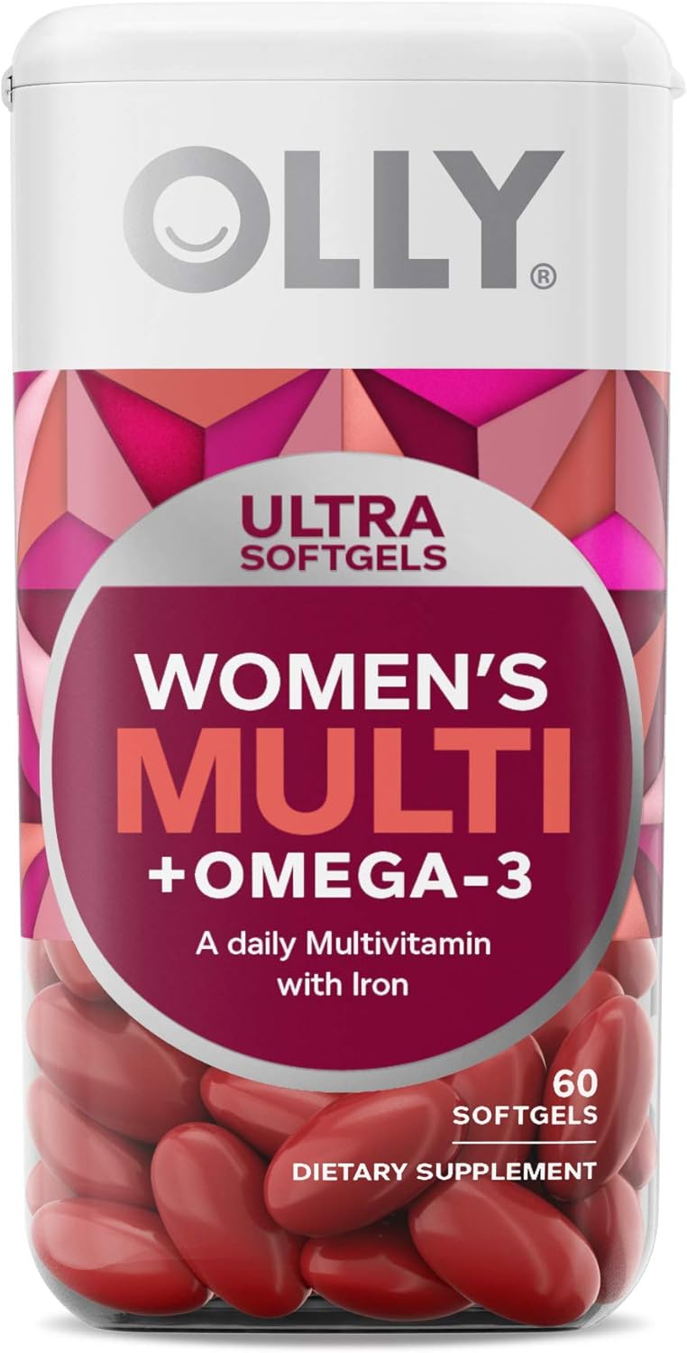 Women's Multi Softgels & Goodbye Stress Supplement with GABA, Ashwagandha, L-Theanine, and Lemon Balm - 60 Count