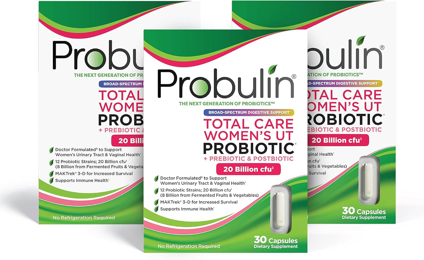 Women's Urinary Tract Support with Prebiotics, Probiotics, and Postbiotics - 20 Billion CFU - 12 Strains - 90 Vegan Capsules