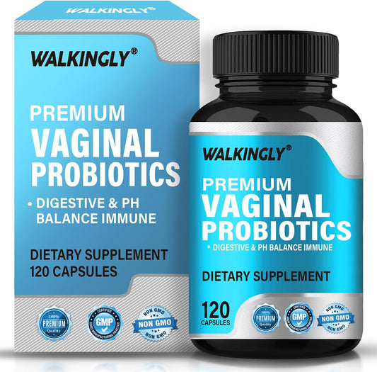 Women's Vaginal Probiotic Supplement with Prebiotics & Lactobacillus Blend - Promotes Vaginal Health, Urinary & pH Balance - 120 Capsules
