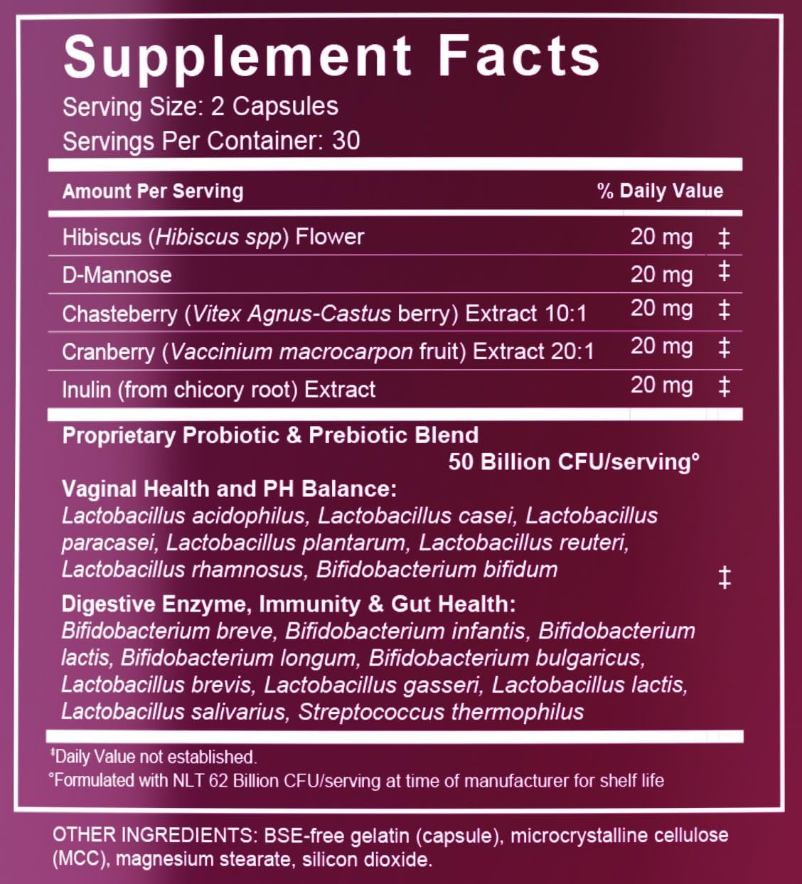 Women's Vaginal Probiotics for PH Balance & Health - 2 Pack for Gut, UTI, and Vaginal Health