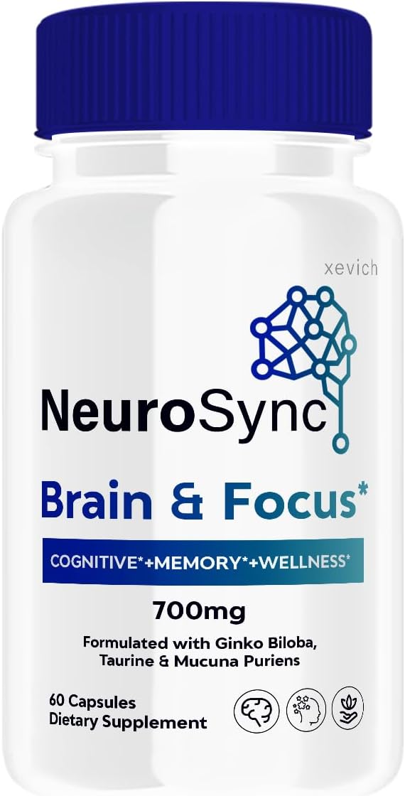 Xevich NeuroSync - Cognitive Support Supplement (Single Bottle, 60 Capsules)