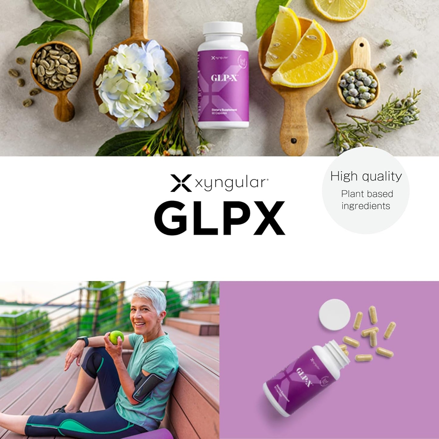 Xyngular GLPX Fiber Blend with Botanical Extracts - Promotes Healthy Metabolism & Satiety - 30 Servings