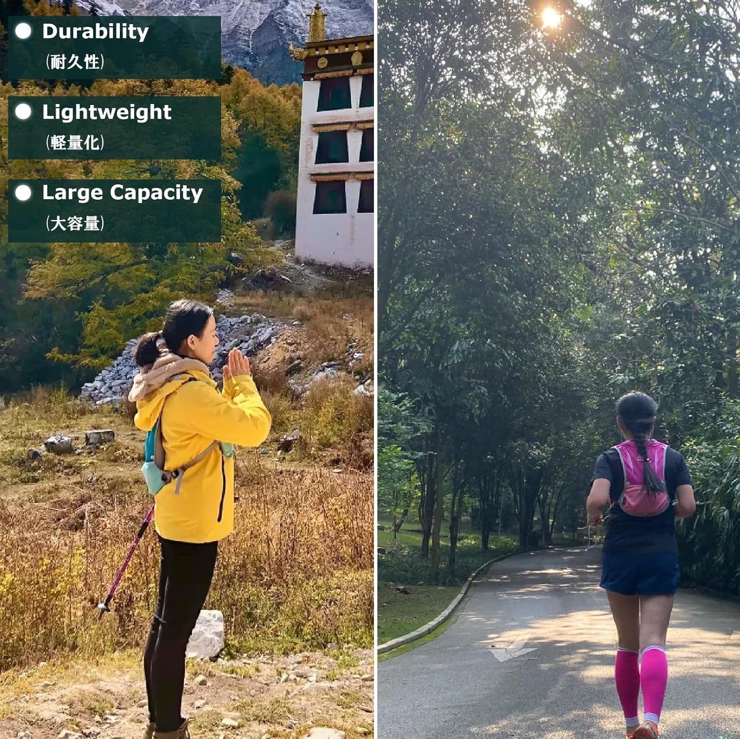 YAPJEB 5L Lightweight Hydration Vest Pack for Men and Women - Ideal for Running, Cycling, Hiking - Blue (Vest Only)