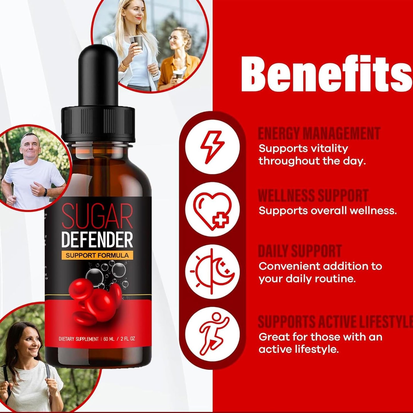 YEGE Sugar Defender Drops for Energy and Circulation Support - 1 Pack