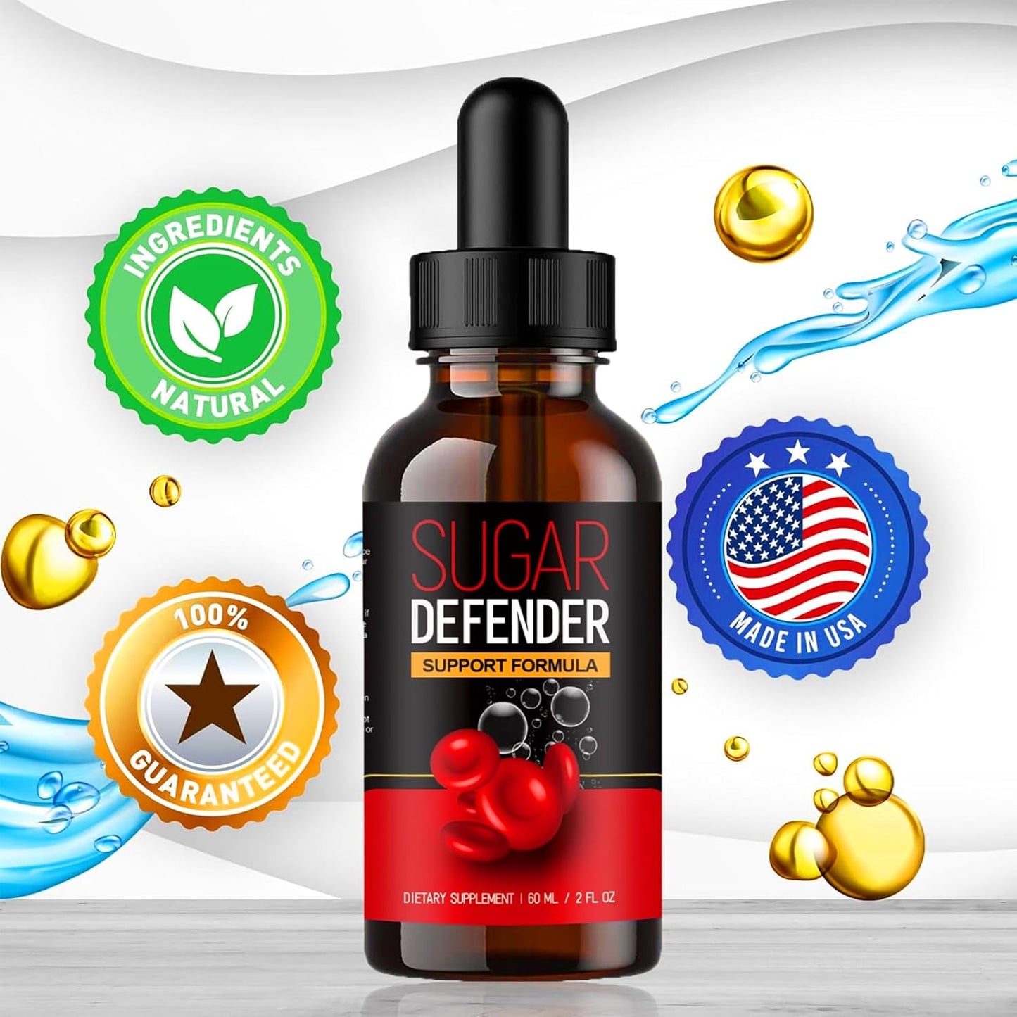 YEGE Sugar Defender Drops for Energy and Circulation Support - 1 Pack