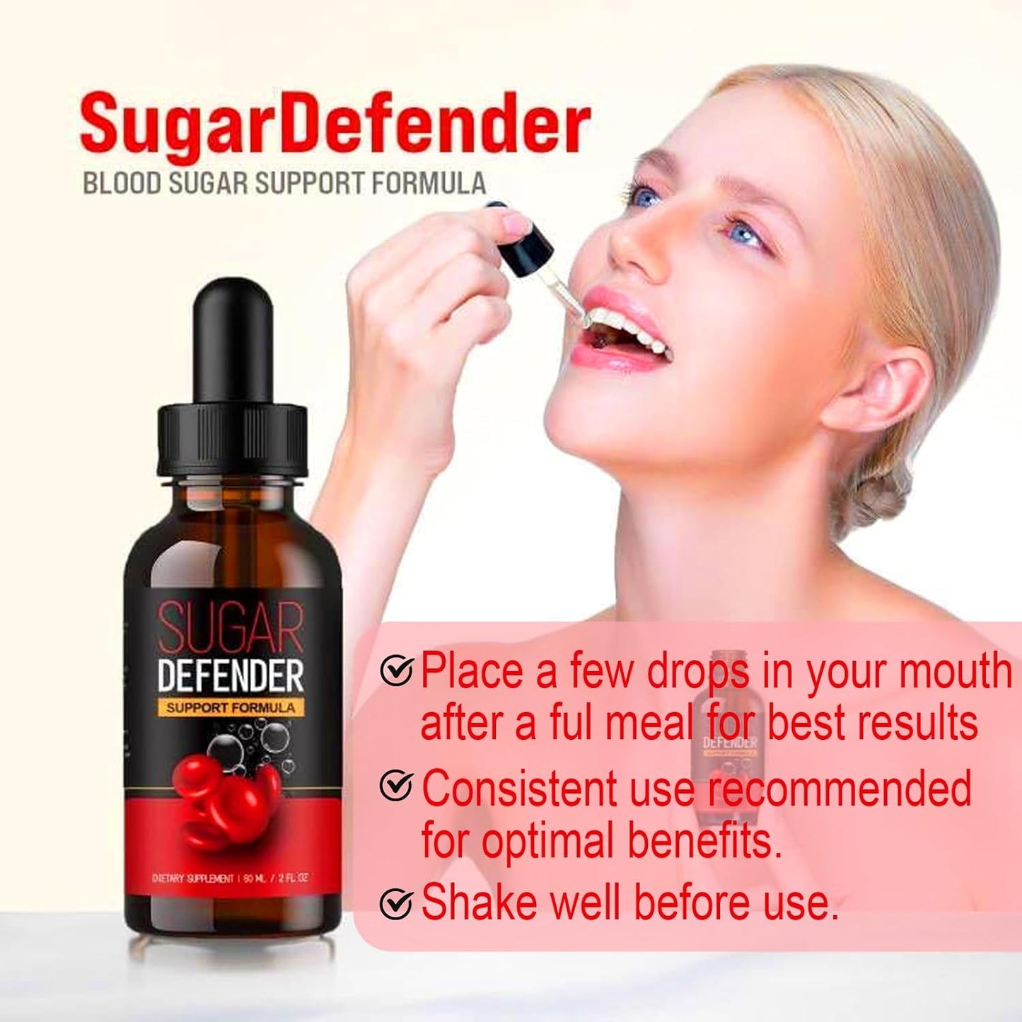 YEGE Sugar Defender Drops for Energy and Circulation Support - 1 Pack