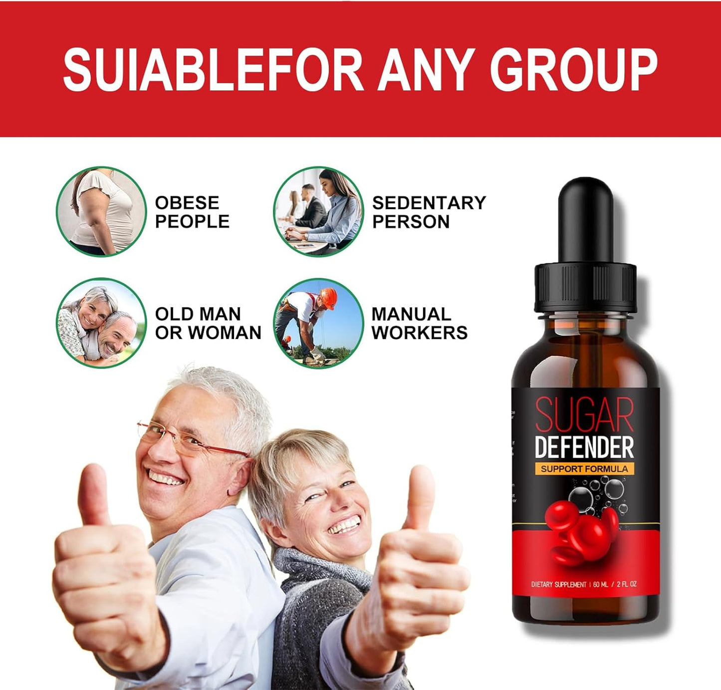 YEGE Sugar Defender Drops for Energy and Circulation Support - 1 Pack