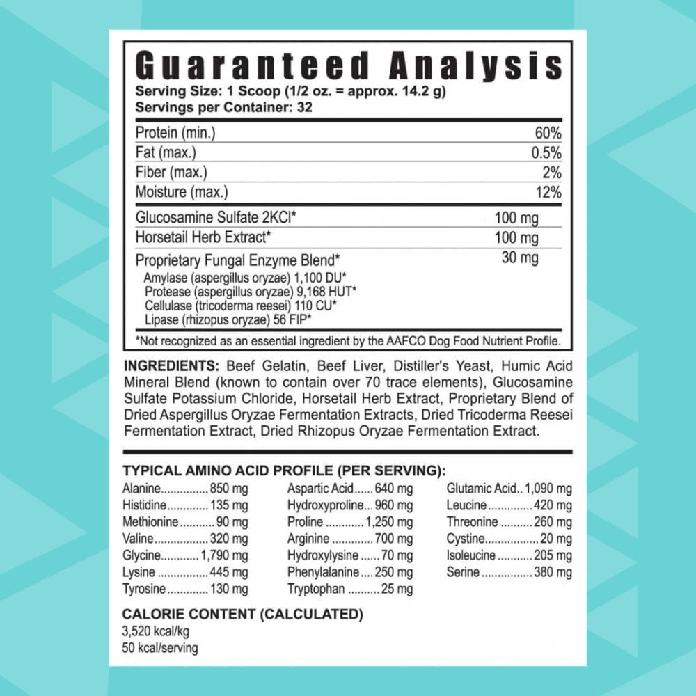 YOUNGEVITY Arthrydex Complete Nutritional Supplement for Pets - Vitamins, Probiotics, Enzymes for Healthy Bones & Joints - 2 lb Canister Pack