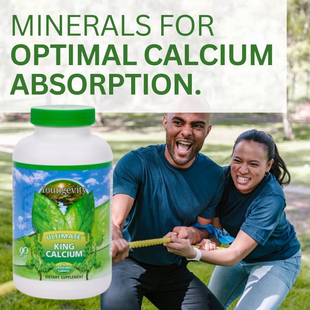Youngevity Ultimate King Calcium Supplement - Boost Bone Health and Strength with Essential Nutrients