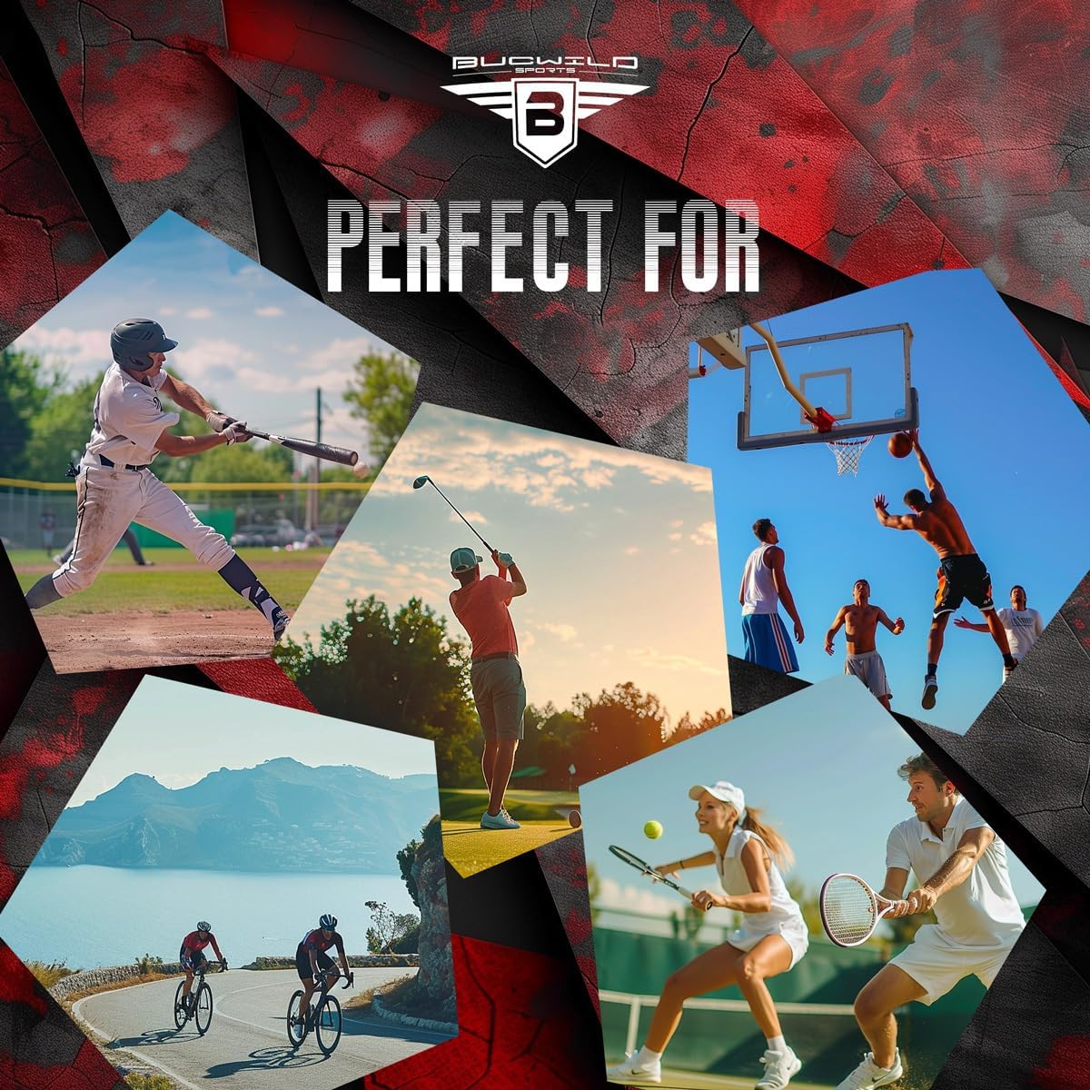 Youth & Adult Baseball Arm Sleeve for Football, Basketball, Cycling, Tennis - 1 Pair by Bucwild Sports