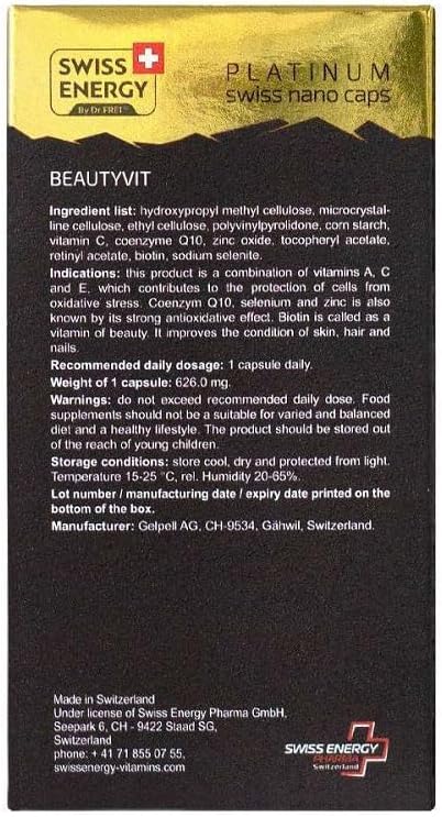Youthful Beauty Complex with Vitamins A, C, E, Biotin, Zinc, Selenium, CoQ10 - 30 Capsules