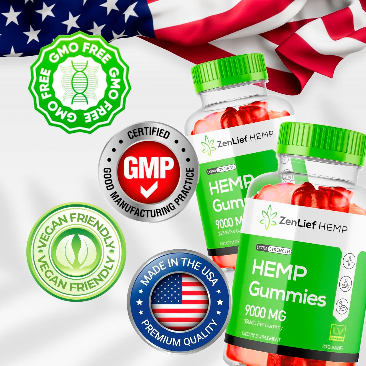 Zenlief metabolism booster Gummies 300MG - 90 Gummies (3 Pack) for 3 Months - Official Formula Advanced metabolism booster Gummy Formula