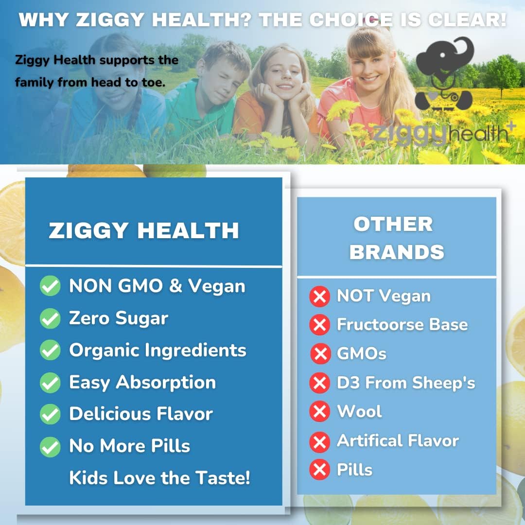 ZIGGYHEALTH Liquid Zinc Supplement - Immune Support & Detox, Skin Care Vitamins for Kids & Adults, Gluten Free, Vegan (32 oz)