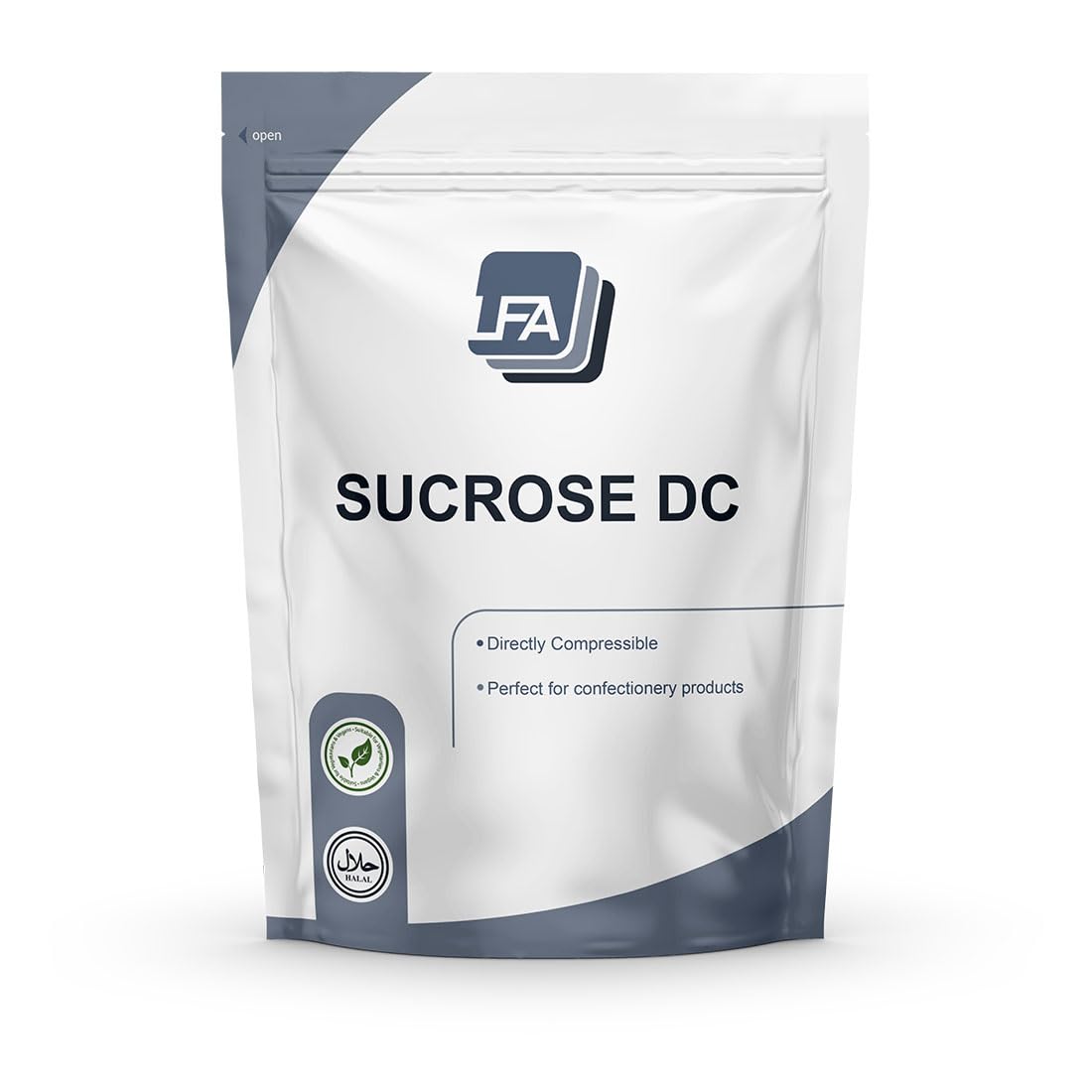 1 kg Sucrose DC Powder with 3% Maltodextrin - Tablet Press Binding Agent - Chewable Supplement Mint Gum Flavor