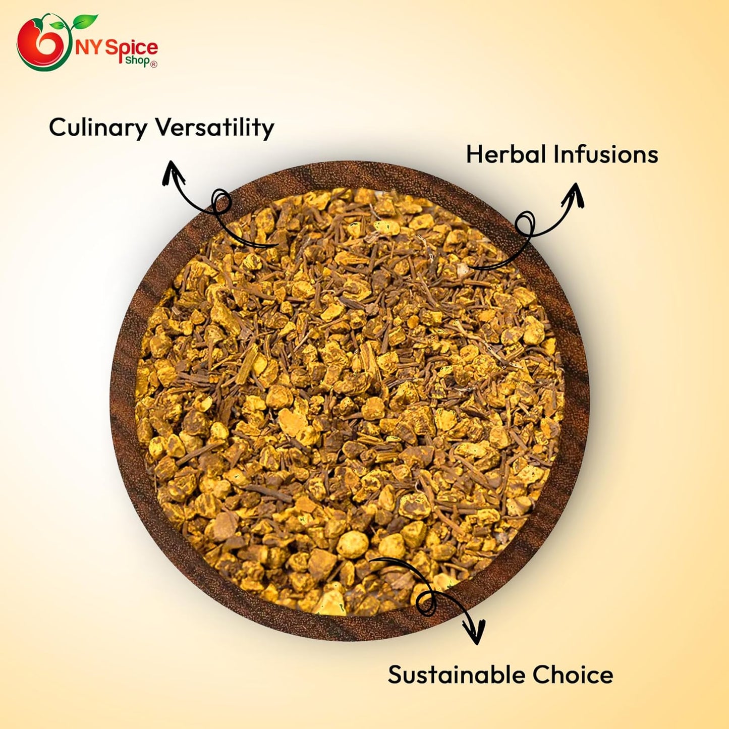1 oz Natural Cut & Sifted Goldenseal Root Herb - Wild Crafted Hydrastis Canadensis Supplement