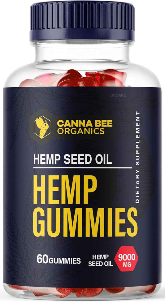 1 Pack - Canna Bee Gummies - Canna Bee Organics 30 Gummies for 1 Month, CannaBee metabolism booster Gummies, Canna Bee metabolism booster 9000 MG Per Bottle, Canna Gummies, Canna metabolism booster Gummies