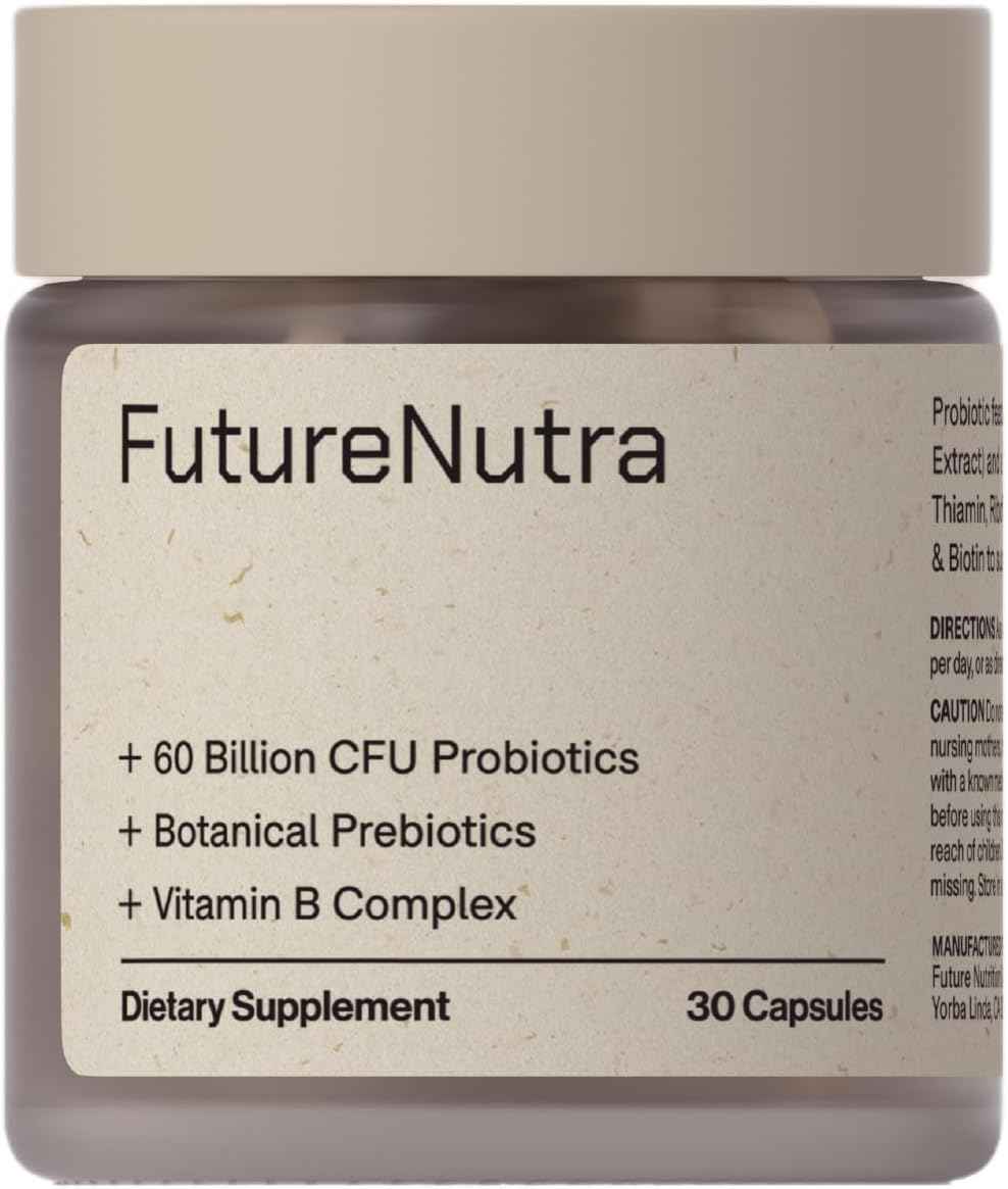 10 Advanced Strains, Prebiotics, and B Vitamins for Total Digestive & Immune Health, Supports Occasional Constipation, Bloating, Diarrhea - 30 Count/Bottle
