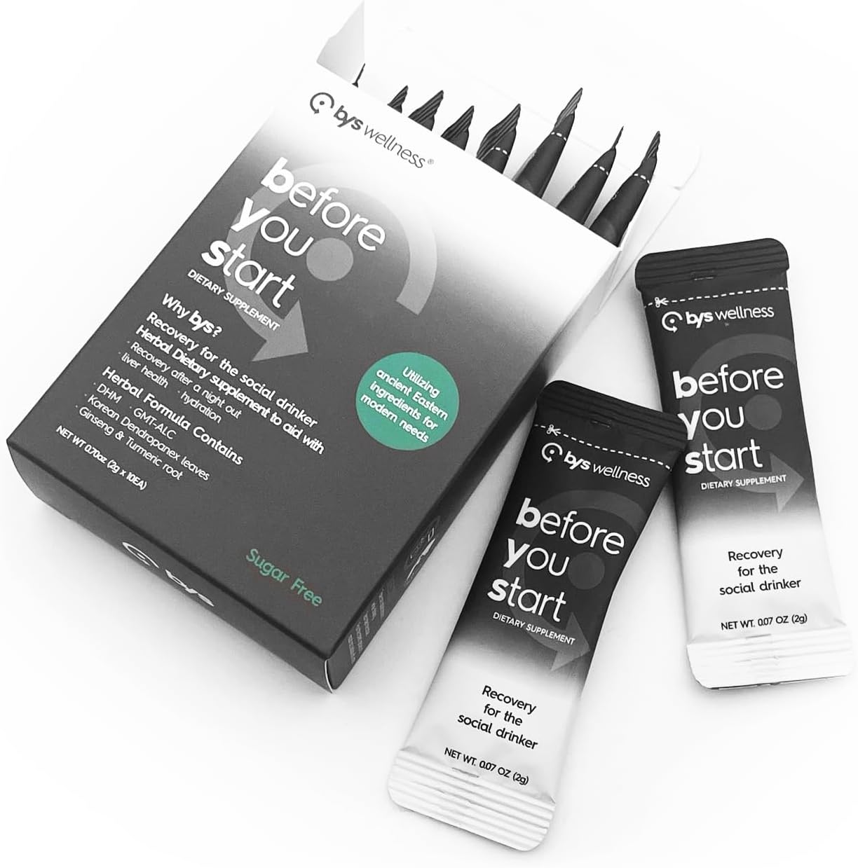 10-Pack Rapid Hydration & Liver Wellness Shots for Social Drinkers - BYS Wellness Reset for Better Mornings