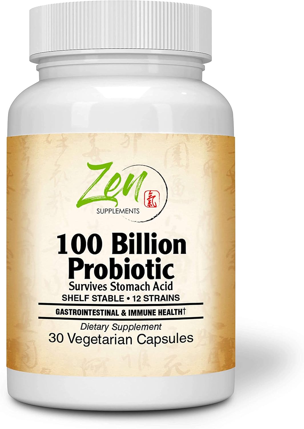100 Billion Probiotic CFU with 12 Strains - Sustained Release Technology, Shelf Stable - Digestive Support & Healthy Intestinal Flora - 30 Vegcaps