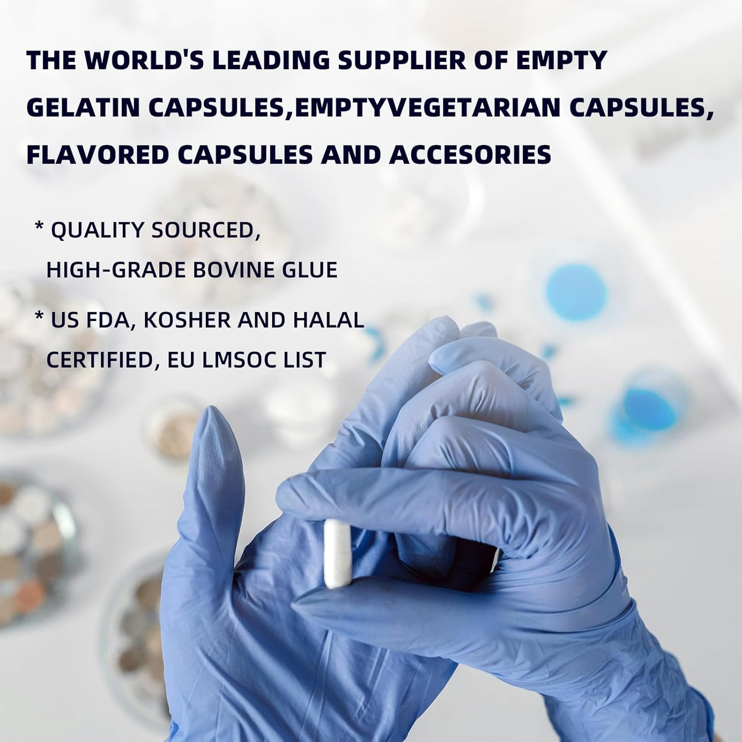 100 Count White King Size 00 Empty Gelatin Capsules for DIY Supplement Filling