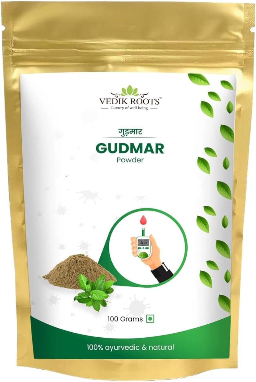 100 GM Gudmar Powder for Managing Madhunashini and Sugar Cravings - Ayurvedic Solution (1 Pack)