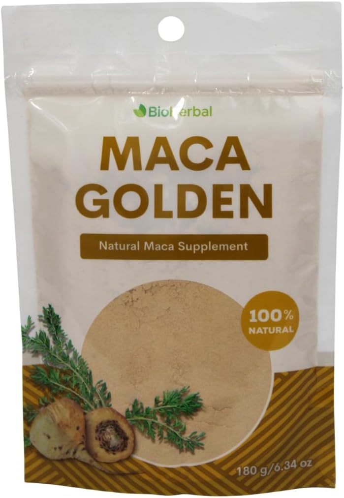 100% Natural Bio Herbal Maca Golden Root Powder - Boost Energy and Start Your Day Strong