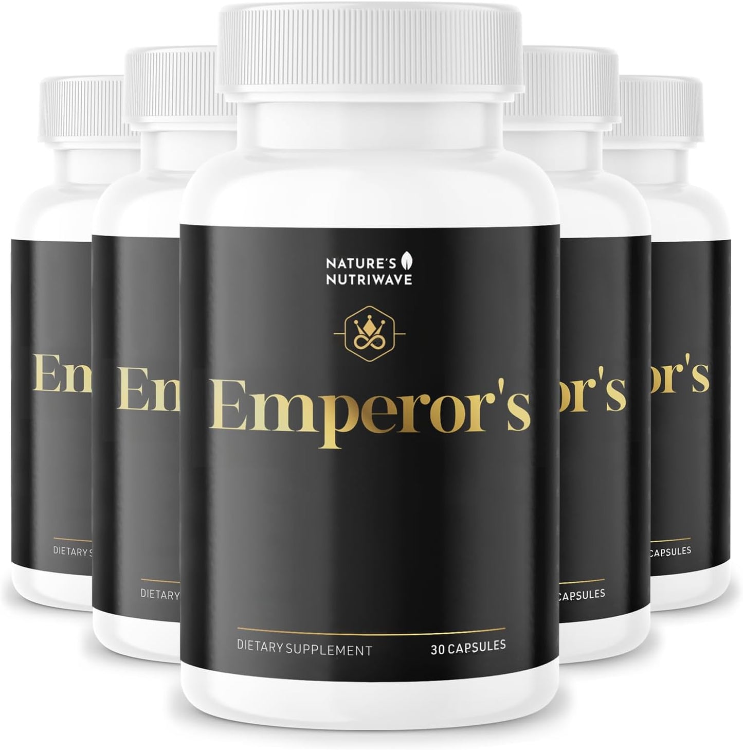100% Natural Herbal Supplement for Energy & Vitality - Non-GMO, No Stimulants | 60 Capsules, Made in USA | Nature’s NutriWave Emperor’s Vigor Tonic