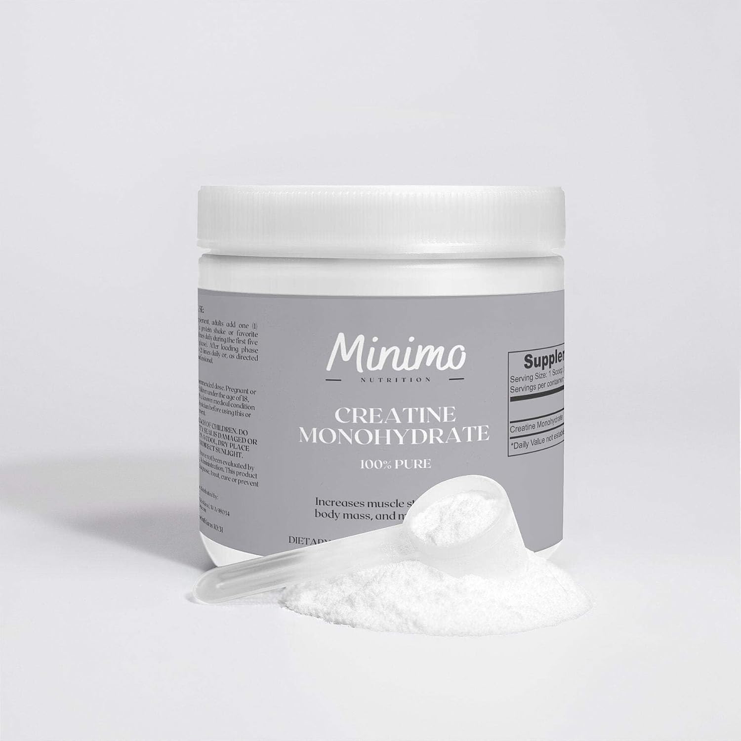 100% Pure Creatine Monohydrate Powder - 5000mg Per Serving - Supports Muscle Energy & Strength - 8.8 oz - 50 Servings