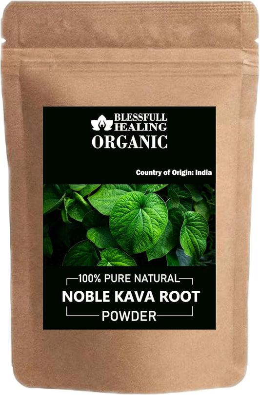 100% Pure Natural Blessfull Healing Organic Noble Kava Root Powder - 100g / 3.52 oz