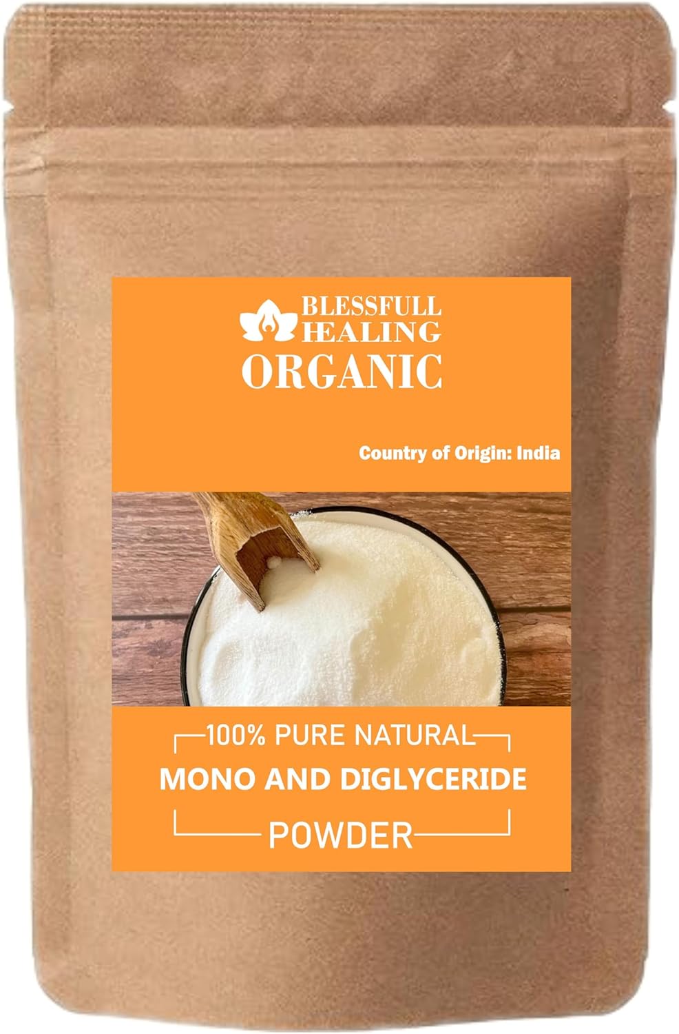 100% Pure Natural Organic Mono and Diglyceride Powder for Blessful Healing - 100g / 3.52oz
