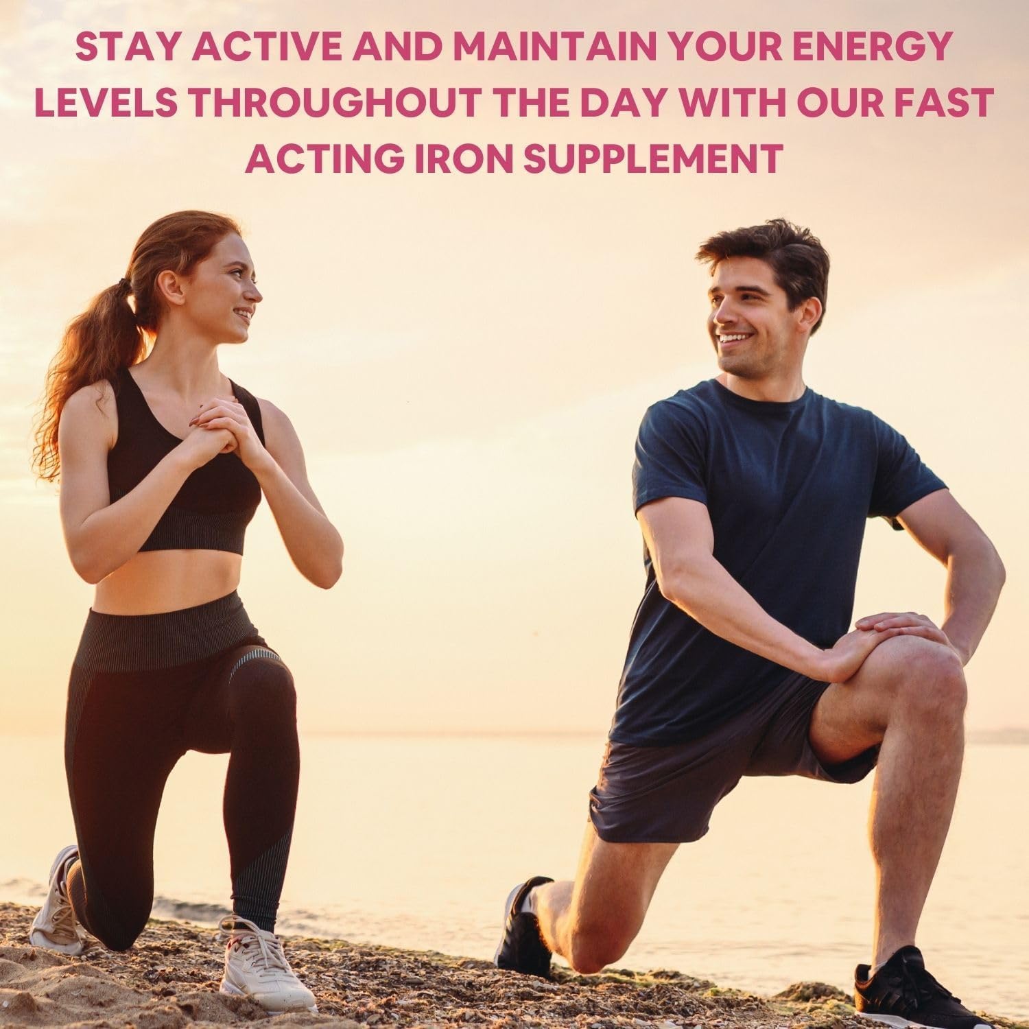 100 Tablets Iron, Vitamin C, and Folic Acid Supplement for Fast Results
