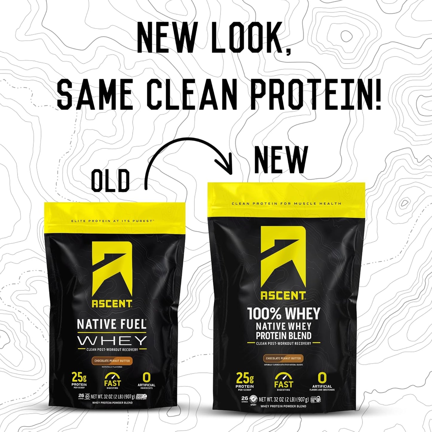 100% Whey Protein Powder in Chocolate Peanut Butter Flavor & Creatine Monohydrate Powder with 45 Servings - 2 lb & Unflavored