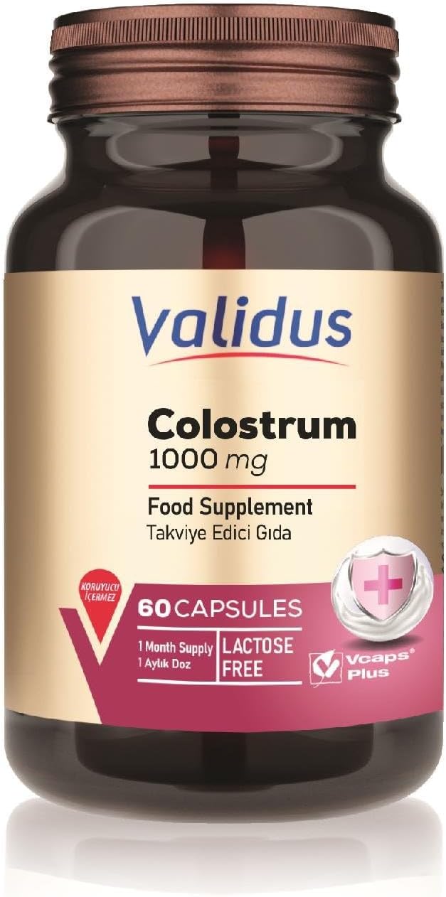 1000 mg Colostrum Supplements - 60 Capsules by VALIDUS