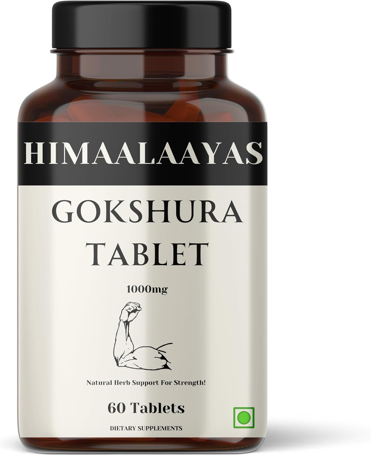 1000mg Gokshura Tablets - Boost Energy & Strength | 60 Tablets | Tribulus Terrestris Supplement for Energy & Wellness | Men & Women