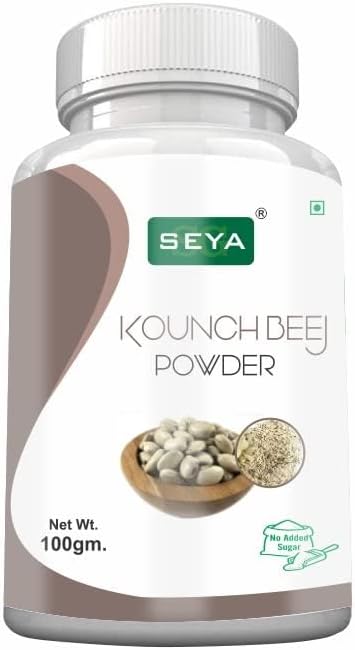 100g Organic Kounch Beej Powder for Immune Support and Bodybuilding - Vegan and Artificial Color Free