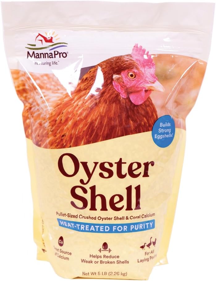 10.5 lbs Diatomaceous Earth & 5 lbs Oyster Shell Calcium Supplement for Chickens by EASYGO PRODUCTS