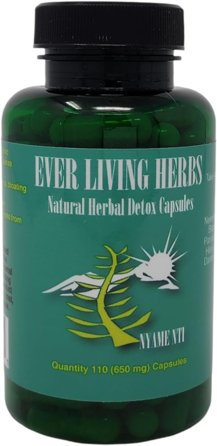 110 Capsules Ever Living Herbs Herbal Detox - All-Natural Formula from Italy