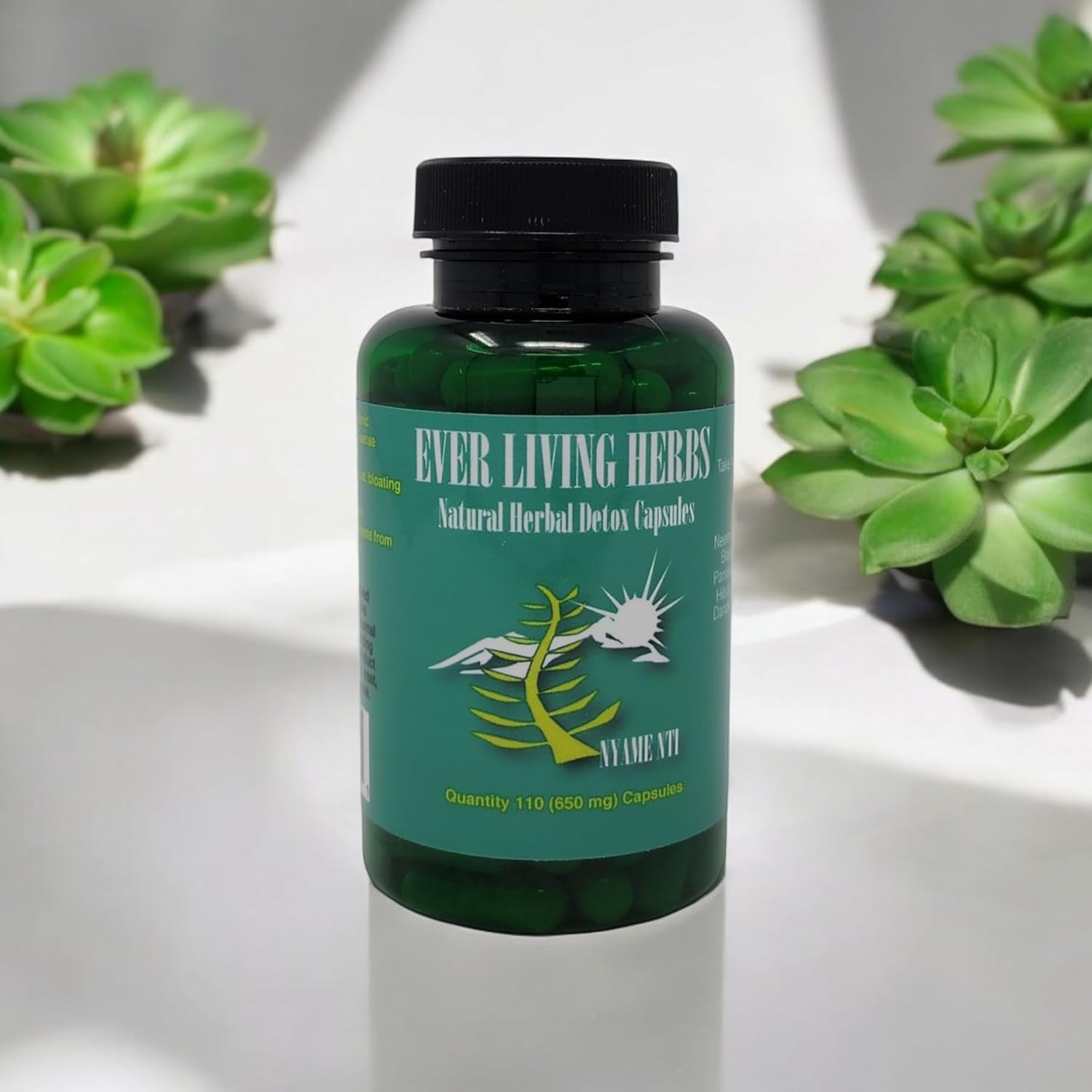 110 Capsules Ever Living Herbs Herbal Detox - All-Natural Formula from Italy