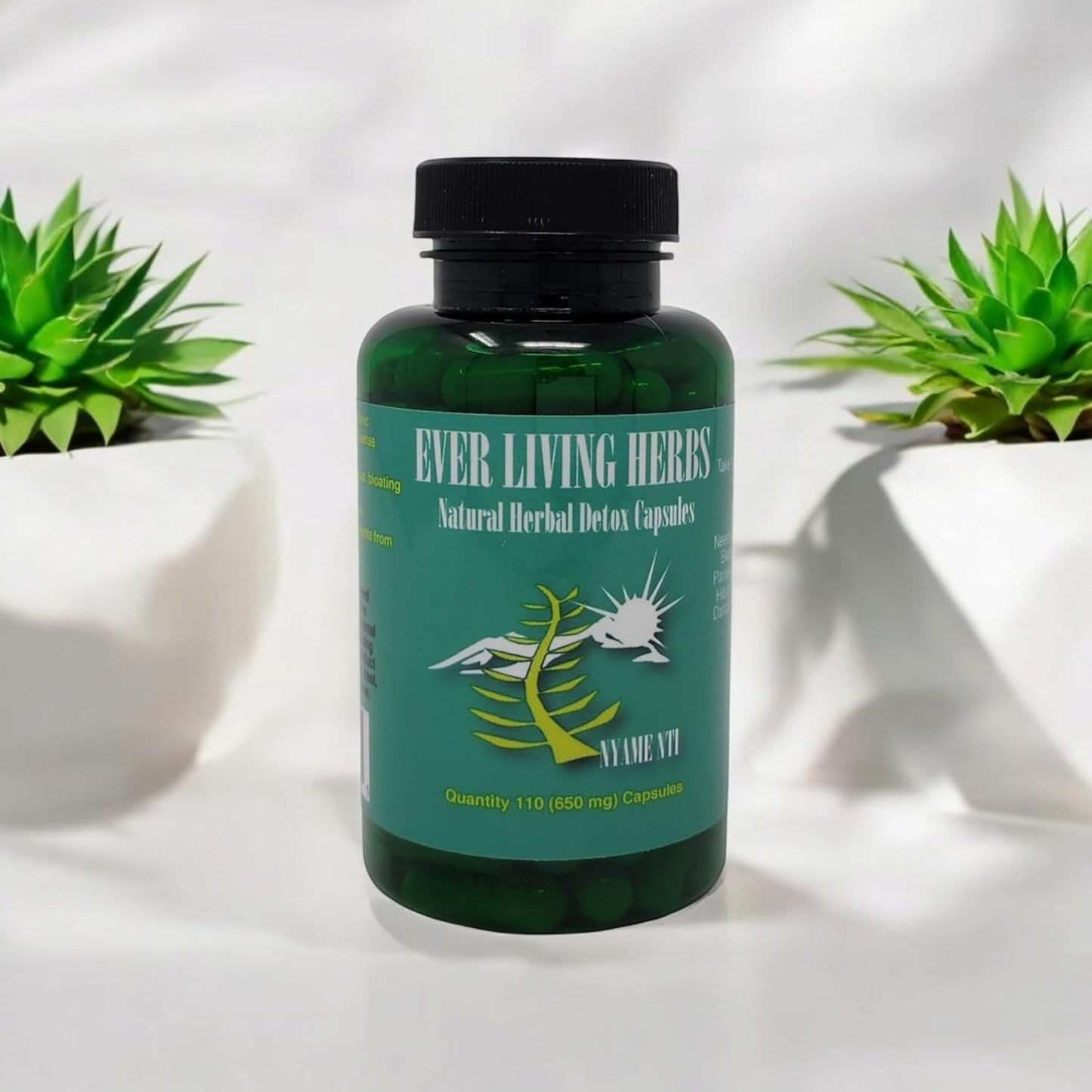 110 Capsules Ever Living Herbs Herbal Detox - All-Natural Formula from Italy