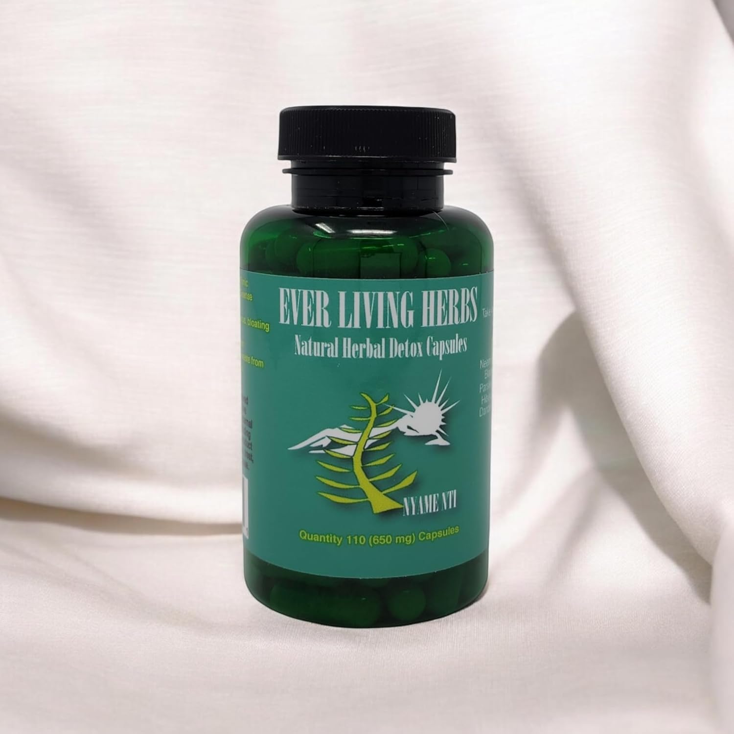 110 Capsules Ever Living Herbs Herbal Detox - All-Natural Formula from Italy