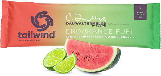 12 Pack Tailwind Nutrition Endurance Fuel Powder Mix - Dauwaltermelon Flavor, Vegan, Non-GMO, Gluten-Free, Soy-Free Dairy-Free Electrolyte Sports Drink