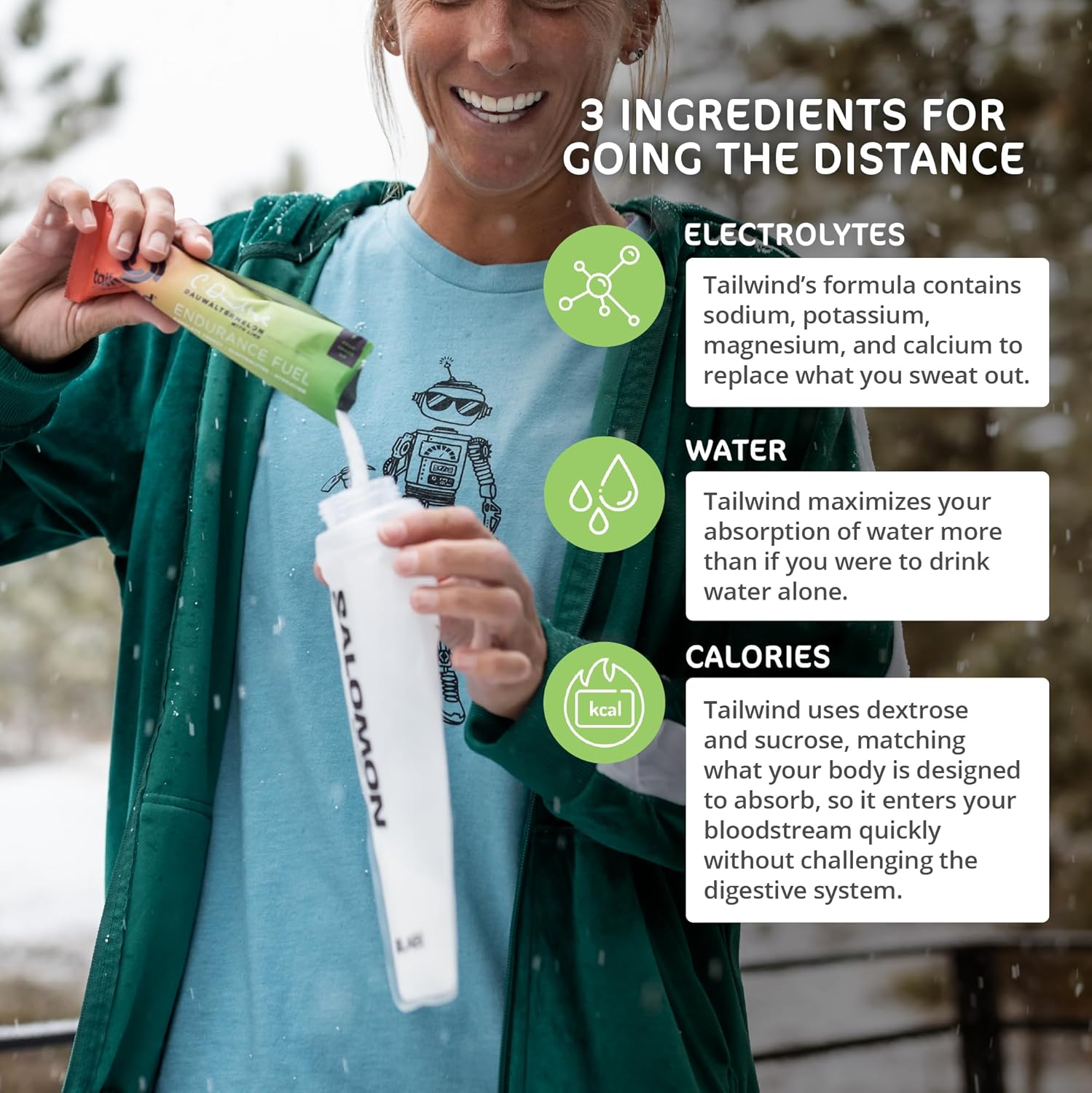 12 Pack Tailwind Nutrition Endurance Fuel Powder Mix - Dauwaltermelon Flavor, Vegan, Non-GMO, Gluten-Free, Soy-Free Dairy-Free Electrolyte Sports Drink
