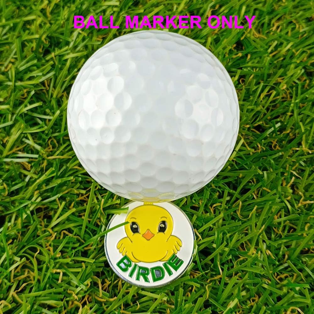 12-Piece GOLTERS Golf Ball Markers Assorted Patterns Value Pack with Cap Clips and Divot Repair Tools for Men and Women - Golf Gifts