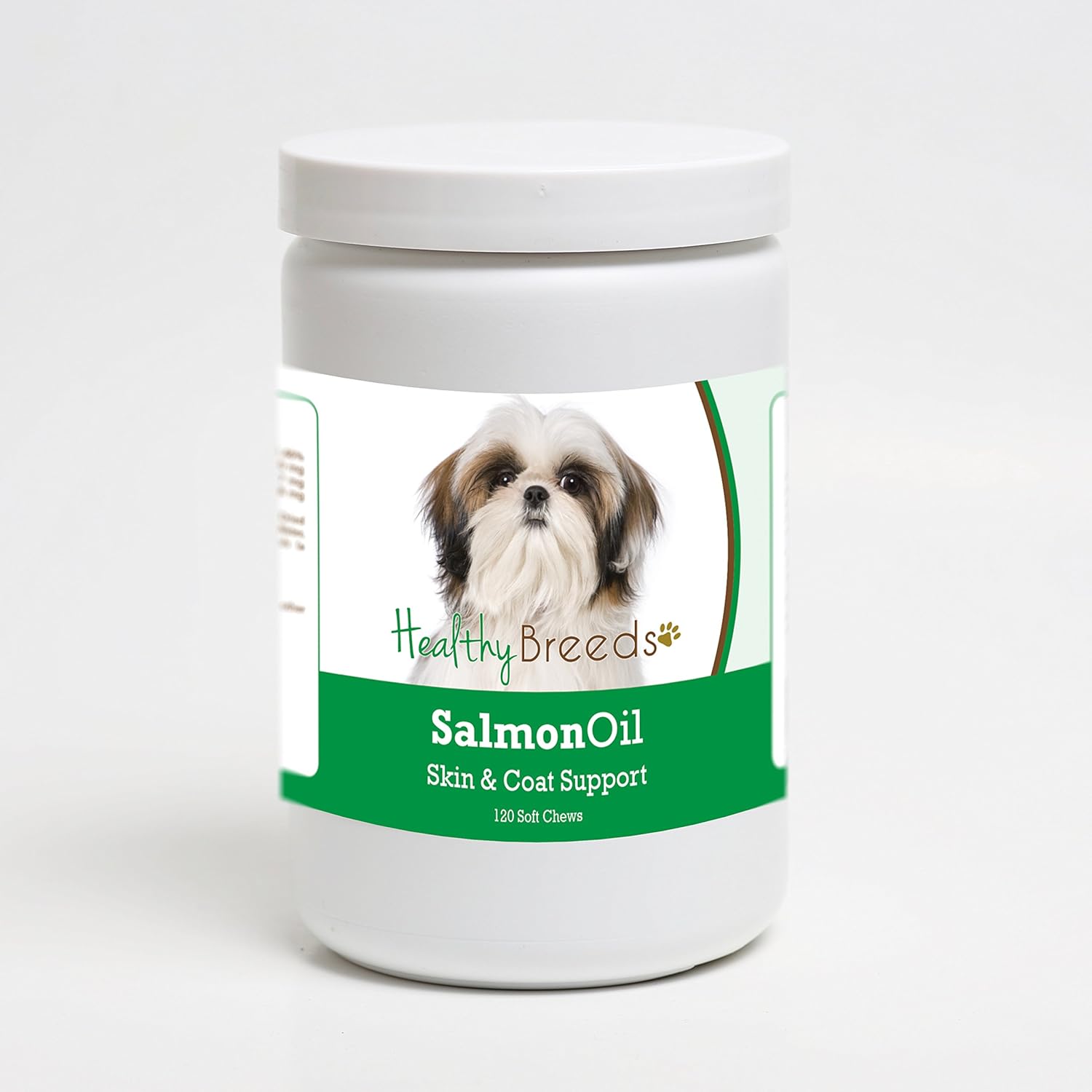 120 Count Salmon Oil Soft Chews for Shih Tzu Dogs by Healthy Breeds