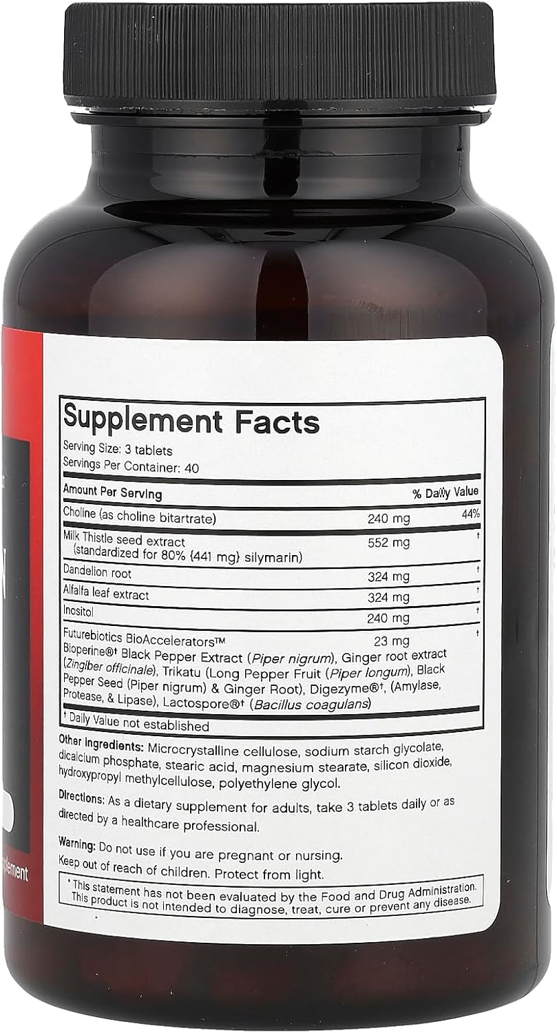 120 Vegetarian Tablets of Futurebiotics Silymarin Plus for Liver Support