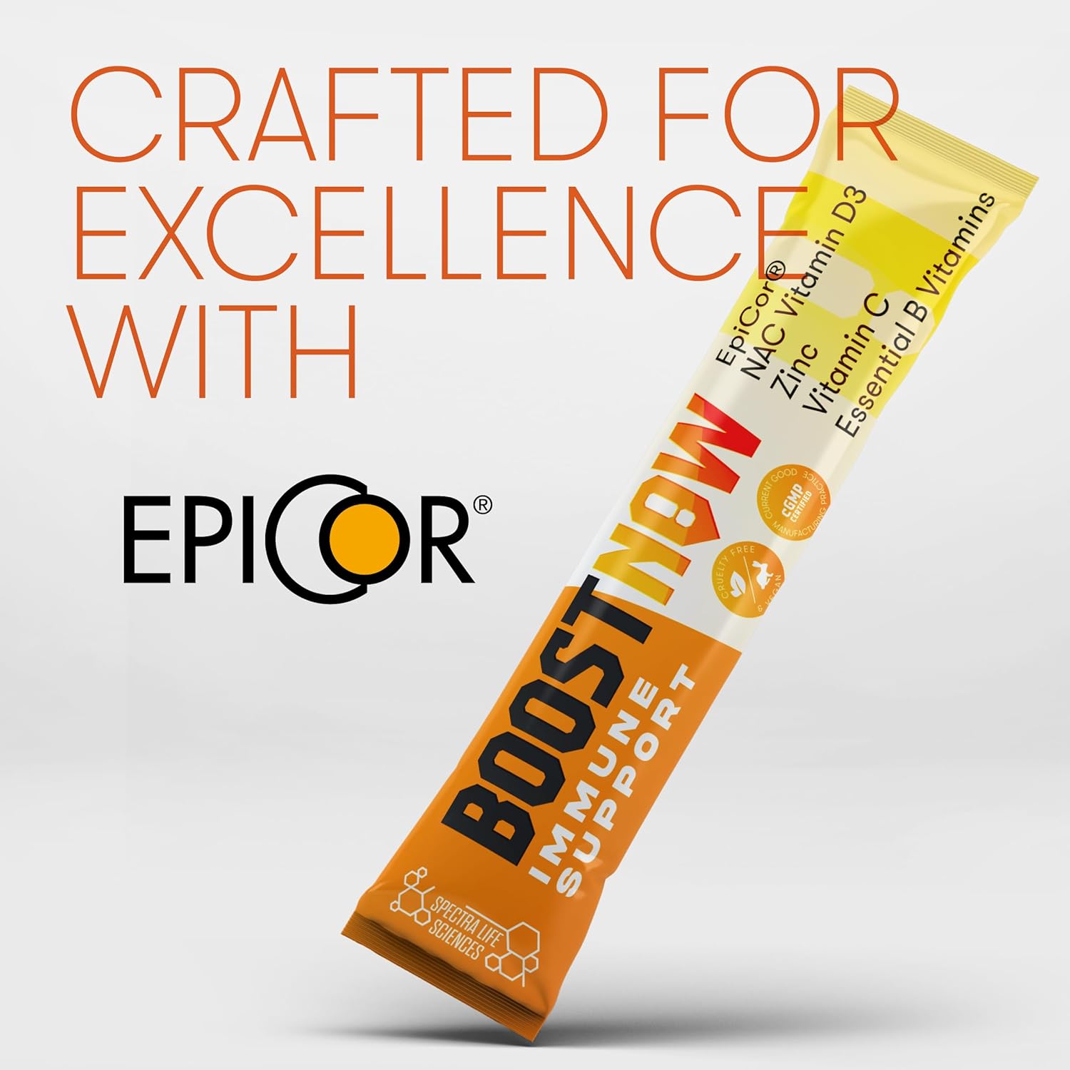 14-in-1 Immune Support Powder with EpiCor®, Vitamin C, Zinc, Elderberry, and More