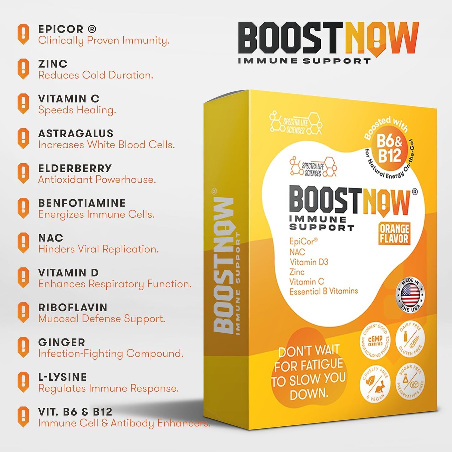 14-in-1 Immune Support Powder with EpiCor®, Vitamin C, Zinc, Elderberry, and More