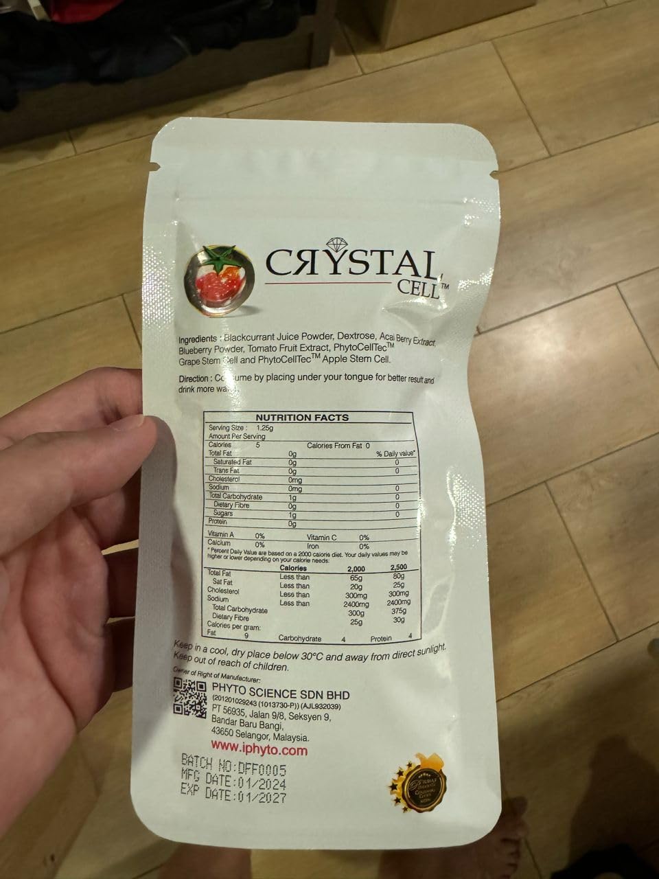 14 Sachets Crystal Cell Phytoscience Stem Cell Anti Aging Wrinkles Lifting Skin Health Formula