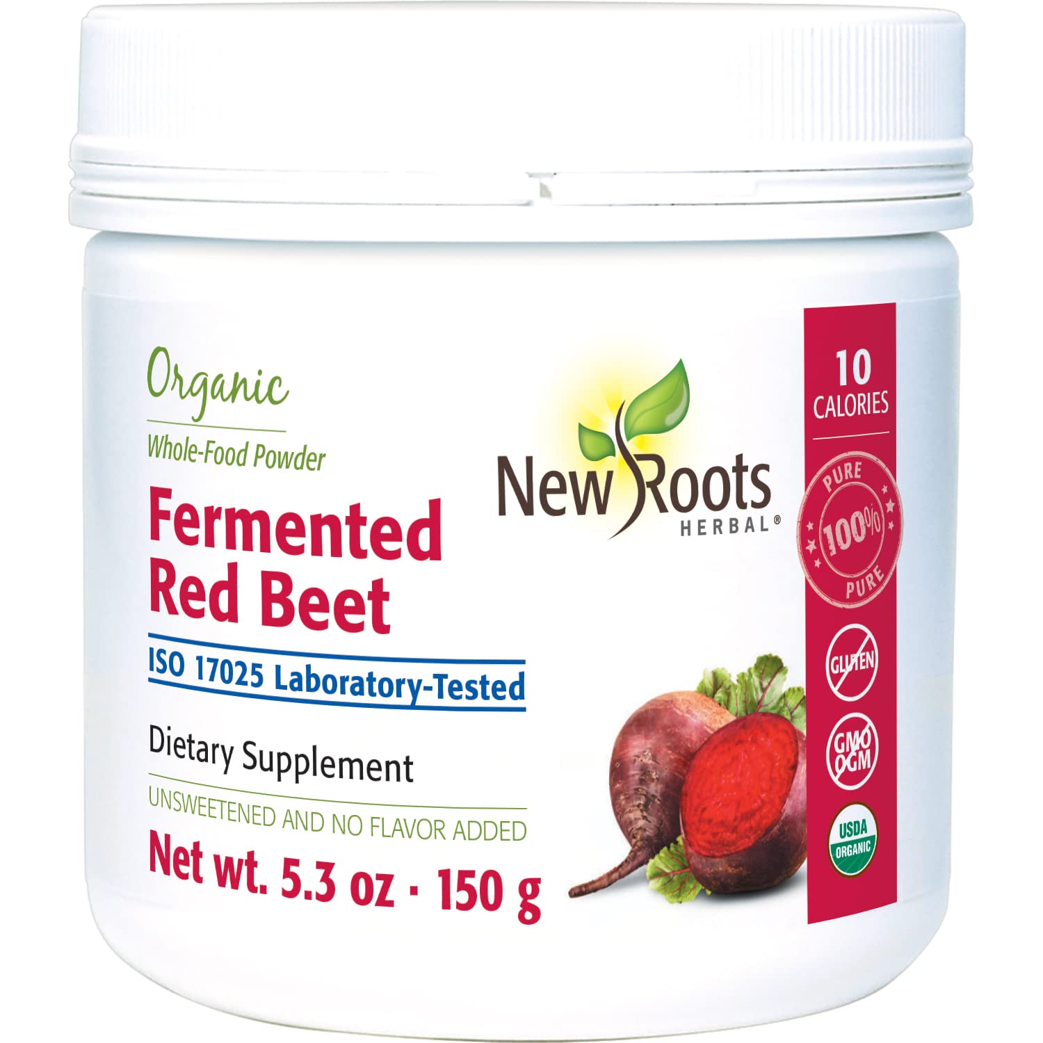 150g New Roots Herbal Fermented Beetroot: Superfood for Energy, Circulation, & Inflammation