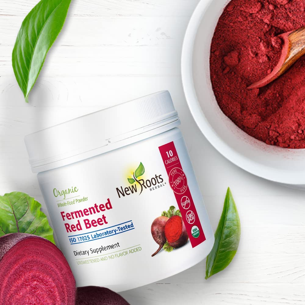 150g New Roots Herbal Fermented Beetroot: Superfood for Energy, Circulation, & Inflammation